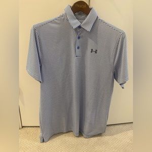 Under Armour Blue Stripe Polo - NWT